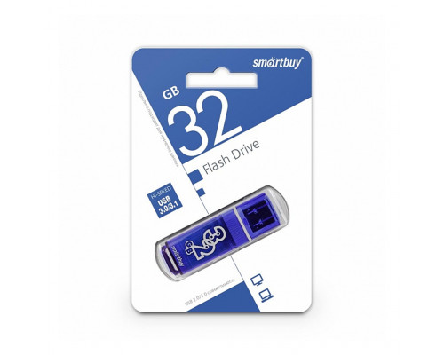32GB USB 3.0 GLOSSY (SB32GBGS-DB) синий SMARTBUY