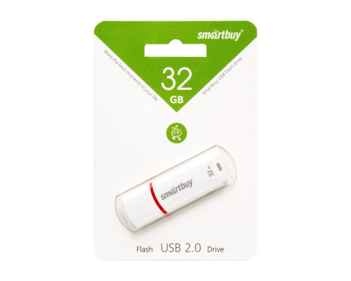 32GB USB CROWN (SB32GBCRW-W) белый SMARTBUY