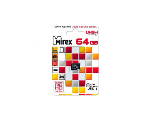 64GB microSDXC Class10 UHS-I без адаптера MIREX