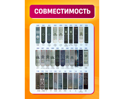 Пульт для телевизоров универсальный RM-D1195+X  COLOR BOX