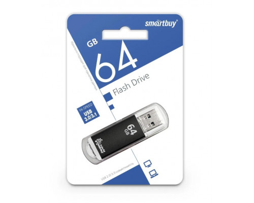64GB USB 3.0 V-CUT черный SMARTBUY