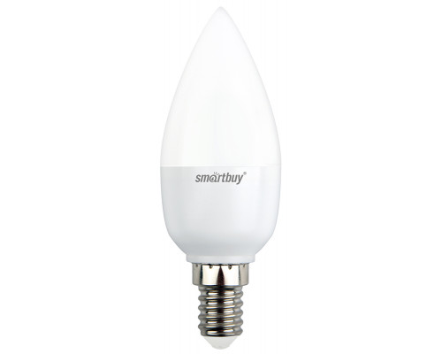 Светодиодная лампа C37-07W/4000/E14 холодный свет SMARTBUY