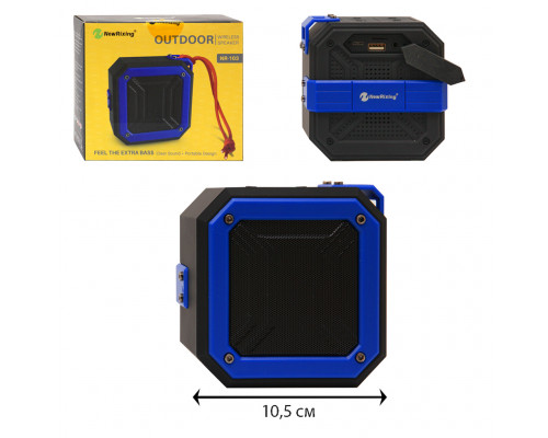 Колонка BLUETOOTH NR-103 (FM, AUX, microSD, USB) синий NEWRIXING (MR) (скидка 60 процентов)