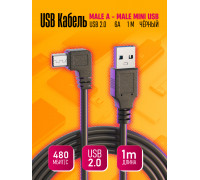 Кабель MiniUSB BK06A 1M DATA CORNER BLACK 1PC/POLYBAG