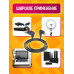 Сетевой кабель питания C7 1,5M 2X0,75 2200W 10A PC011 CORNER 1PC/POLYBAG