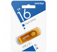 16GB USB 2.0 Twist Yellow (SB016GB2TWY) желтый SMARTBUY
