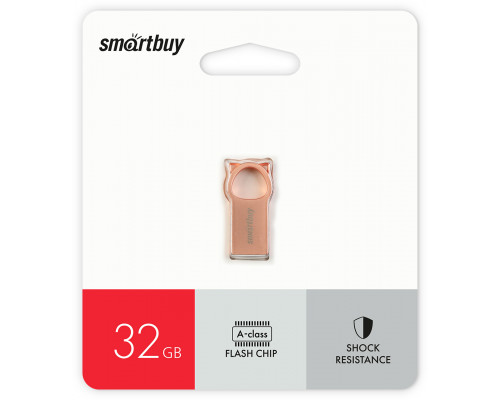 32GB USB 2.0 Metal Kitty Pink (SB032GBMC5) розовый SMARTBUY