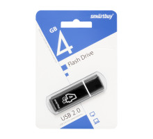 4GB USB GLOSSY (SB4GBGS-K) черный SMARTBUY