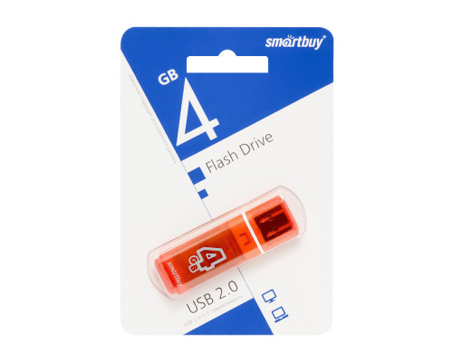 4GB USB GLOSSY (SB4GBGS-Or) оранжевый SMARTBUY