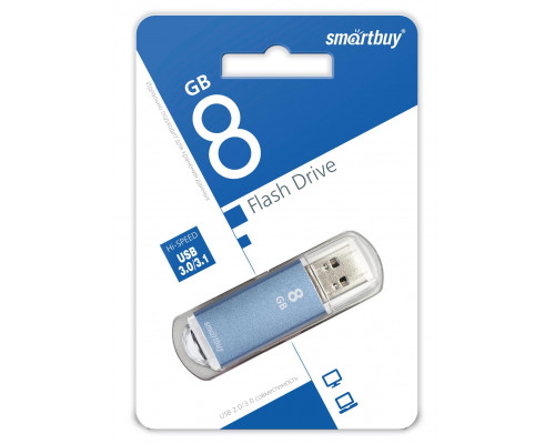 8GB USB V-CUT (SB8GBVC-B) синий SMARTBUY