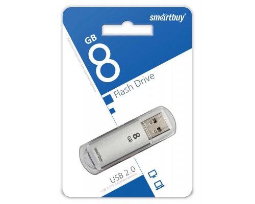 8GB USB V-CUT (SB8GBVC-S) серебро SMARTBUY