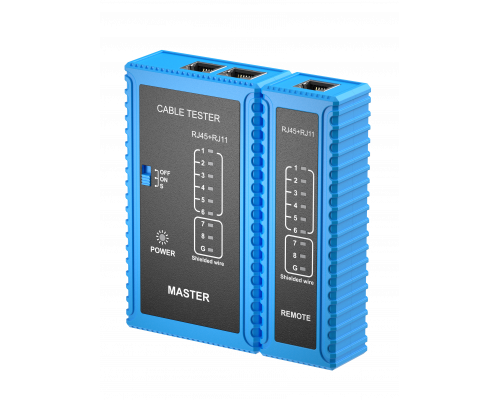 Тестер кабельный сетевого кабеля, LAN RJ-45 RJ11 G54