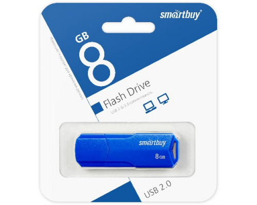 8GB CLUE Blue (SB8GBCLU-BU) синий SMARTBUY