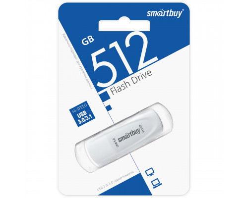 512GB USB 3.0 Scout White (SB512GB3SCW) белый SMARTBUY