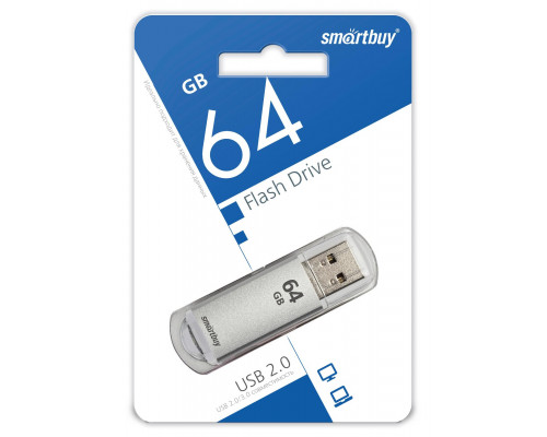 64GB USB V-CUT (SB64GBVC-S) серебро SMARTBUY