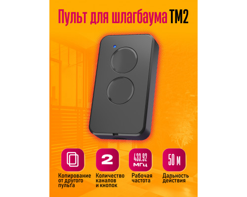 Пульт для шлагбаума Doorhan TM2 1PC/POLYBAG (скидка 50 процентов)