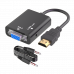 Переходник с HDMI на VGA конвертер AD3