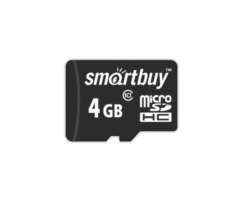 4GB microSDHC Class10 без адаптера (SB4GBSDCL10-00) SMARTBUY
