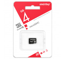 4GB microSDHC Class10 без адаптера (SB4GBSDCL10-00) SMARTBUY