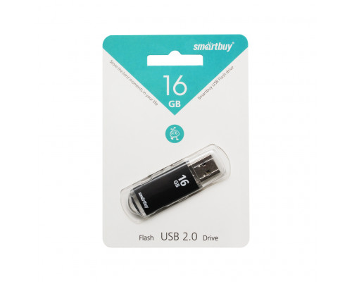 16GB USB V-CUT (SB16GBVC-K) черный SMARTBUY