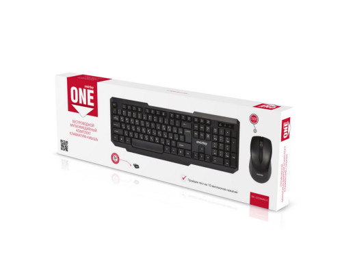 Клавиатура и мышь беспроводная SBC-230346AG-K/20 черный SMARTBUY ONE