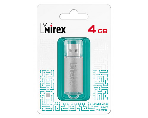 4GB USB2.0 UNIT (13600-FMUUSI04) серебро MIREX