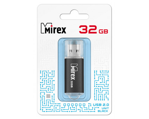 32GB USB2.0 UNIT (13600-FMUUND32) черный MIREX