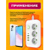 Сетевой фильтр A4 3 розетки с 3 USB/1PD WHITE 2M STYLE