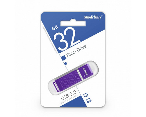 32GB USB QUARTZ (SB32GBQZ-V) фиолетовый SMARTBUY