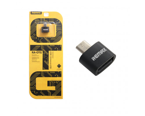 Адаптер OTG MicroUSB — USB черный (скидка 50 процентов)