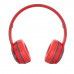 Беспроводные наушники с микрофоном Bluetooth большие P47 красный ( microSD,RADIO) DREAM (скидка 50 процентов)