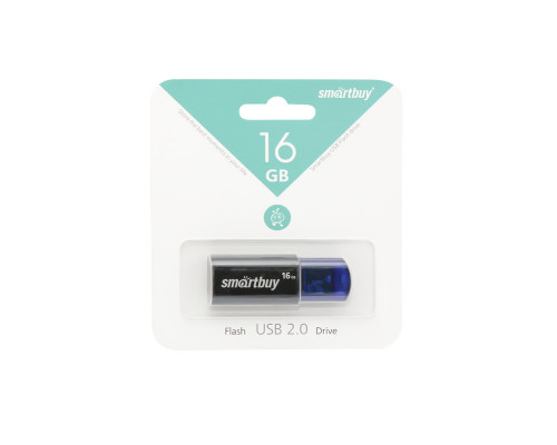 16GB USB CLICK синий SMARTBUY