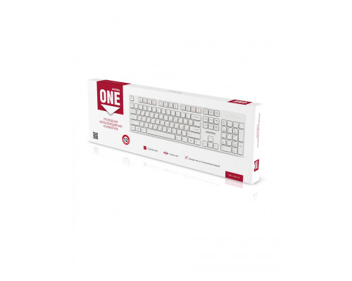 Клавиатура ONE SBK-238U-W белый SMARTBUY