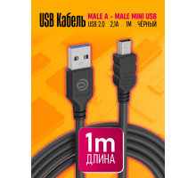 Кабель MiniUSB BK06A 1M BLACK 1PC/POLYBAG