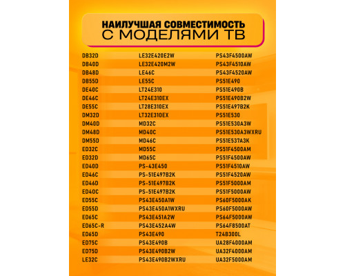 Универсальный пульт для телевизора samsung RM-L1618 1PC/POLYBAG