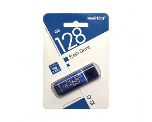 128GB USB 3.0 GLOSSY (SB128GBGS-DB) синий SMARTBUY