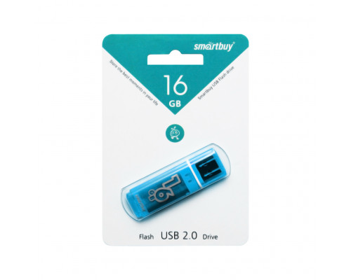 16GB USB GLOSSY (SB16GBGS-B) синий SMARTBUY