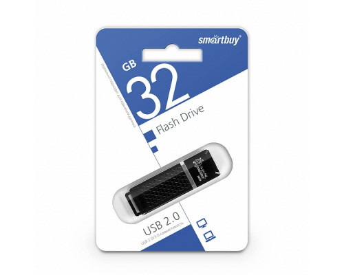 32GB USB QUARTZ (SB32GBQZ-K) черный SMARTBUY