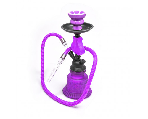 Кальян 29 СМ (стекло, керамика) фиолетовый SHISHA HOOKAH