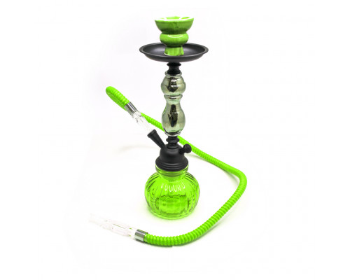 Кальян 29 СМ (стекло, керамика) зеленый v2 SHISHA HOOKAH
