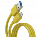 Зарядный кабель 2 В 1 MicroUSB/LIGHTNING B4 1M желтый W05