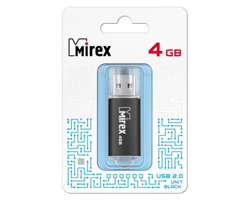 4GB USB2.0 UNIT (13600-FMUUND04) черный MIREX