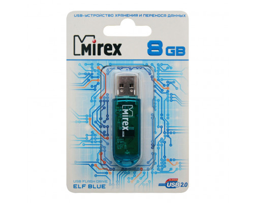 8GB USB2.0 ELF (13600-FMUBLE08) синий MIREX