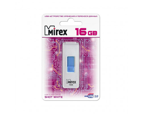 16GB USB2.0 SHOT (13600-FMUWST16) белый MIREX