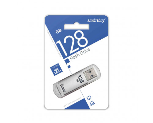 128GB USB 3.0 V-CUT (SB128GBVC-S3) серебро SMARTBUY
