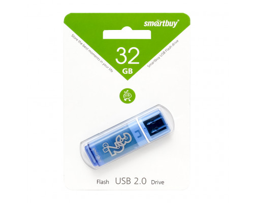32GB USB GLOSSY (SB32GBGS-B) синий SMARTBUY