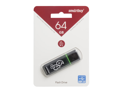 64GB USB 3.0 GLOSSY серый SMARTBUY