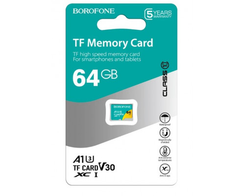 64GB microSD Class 10 BOROFONE