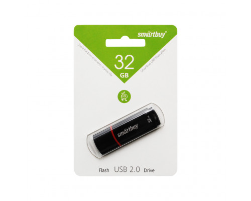 32GB USB CROWN (SB32GBCRW-K) черный SMARTBUY