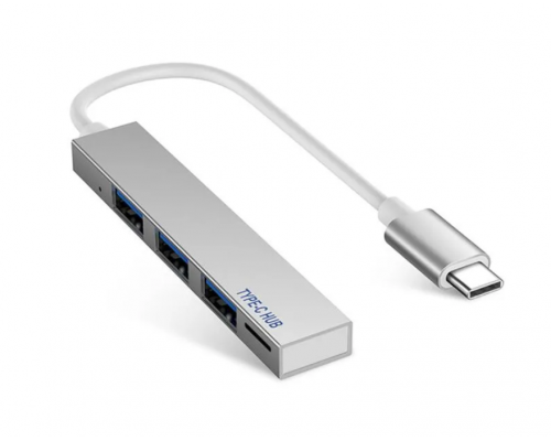 HUB TYPE-C MA02 , 3-порта USB 2.0, microSD card reader ((скидка 30 процентов)